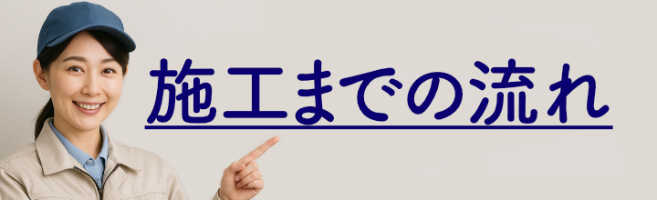 お問い合わせから地盤修正までの流れ