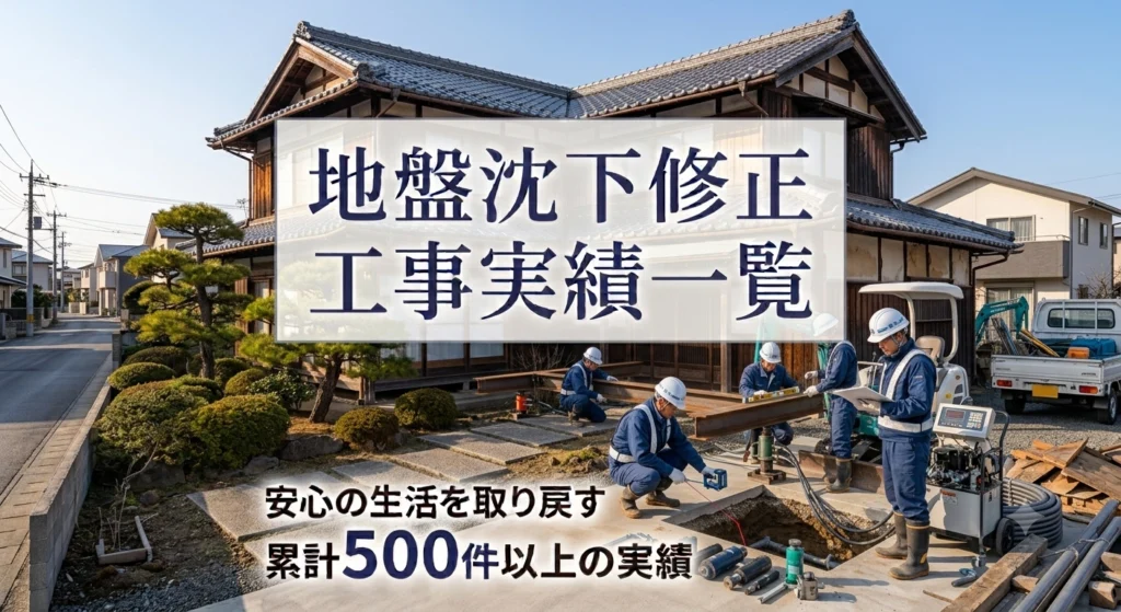 過去の沈下修正実績